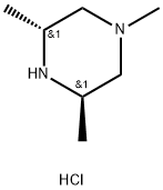 Piperazine, 1,3,5-trimethyl-, hydrochloride (1:1), (3R,5R)- Struktur
