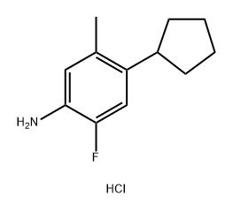 4-cyclopentyl-2-fluoro-5-methylaniline hydrochloride|