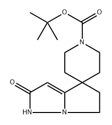 2'-氧代-1',2',5',6'-四氢螺[哌啶-4,4'-吡咯并[1,2-B]吡唑]-1-羧酸叔丁酯 结构式