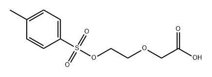 对甲苯磺酸酯-二聚乙二醇-乙酸, 2752009-40-6, 结构式
