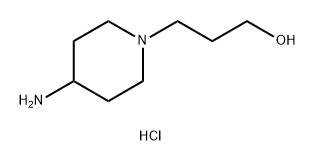 4-氨基-1-哌啶丙醇盐酸盐 结构式
