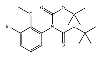 N,N-BisBoc-3-bromo-2-methoxy-aniline Structure