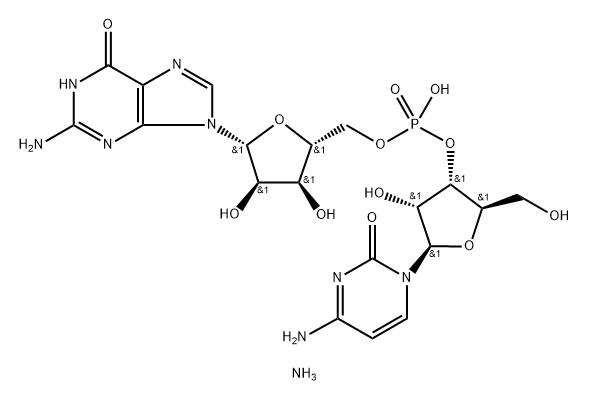 CYTIDYLYL(3'-5')GUANOSINE AMMONIUM Structure