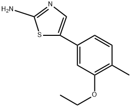 5-(3-ethoxy-4-methylphenyl)thiazol-2-amine Structure