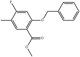 Methyl 2-(benzyloxy)-4-fluoro-5-methylbenzoate Structure