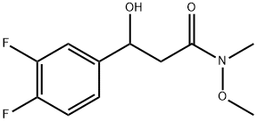 3-(3,4-Difluorophenyl)-3-hydroxy-N-methoxy-N-methylpropanamide Structure