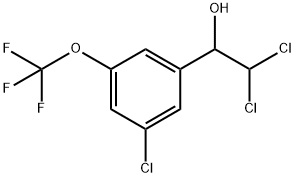 2,2-Dichloro-1-(3-chloro-5-(trifluoromethoxy)phenyl)ethanol Structure