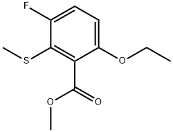 Methyl 6-ethoxy-3-fluoro-2-(methylthio)benzoate Structure