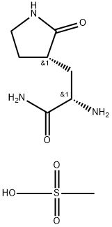 (S)-2-氨基-3-((S)-2-氧代吡咯烷-3-基)丙酰胺甲磺酸盐,2755812-61-2,结构式