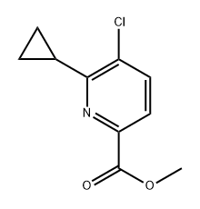5-氯-6-环丙基-2-吡啶甲酸甲酯 结构式