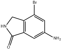 6-氨基-4-溴异吲哚啉-1-酮 结构式