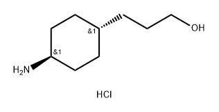Cyclohexanepropanol, 4-amino-, hydrochloride (1:1), trans- Struktur
