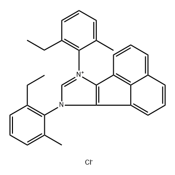 7,9-双(2-乙基-6-甲基苯基)-7H-苊并[1,2-D]咪唑-9-鎓氯化物, 2757082-95-2, 结构式