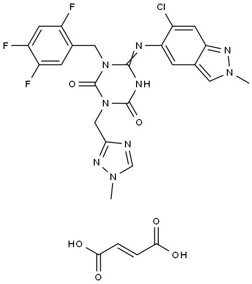 Ensitrelvir fumarate Structure