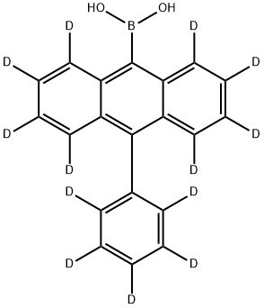 Boronic acid, B-[10-(phenyl-2,3,4,5,6-d5)-9-anthracenyl-1,2,3,4,5,6,7,8-d8]-,2757918-58-2,结构式