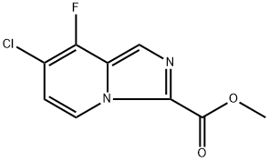 Methyl 7-chloro-8-fluoroimidazo[1,5-a]pyridine-3-carboxylate Struktur