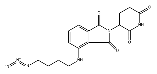 4-((4-azidobutyl)amino)-2-(2,6-dioxopiperidin-3-yl)isoindoline-1,3-dione 结构式