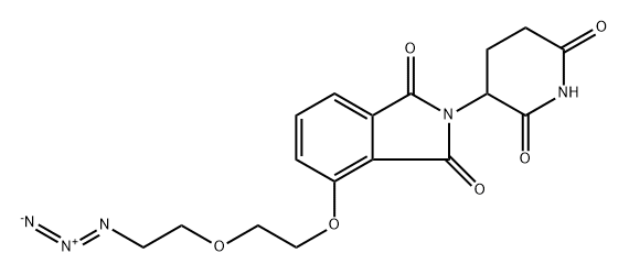 Thalidomide-O-PEG1-azide Struktur