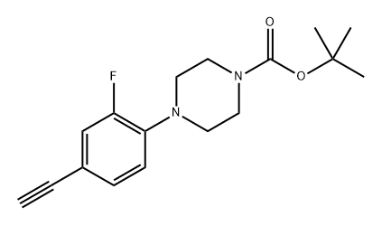 tert-butyl 4-(4-ethynyl-2-fluorophenyl)piperazin-1-carboxylate,2758519-21-8,结构式