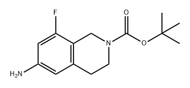 tert-butyl 6-amino-8-fluoro-3,4-dihydroisoquinoline-2(1H)-carboxylate Structure