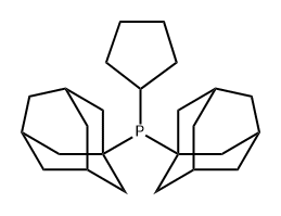 环戊基二(1-金刚烷基)膦 结构式