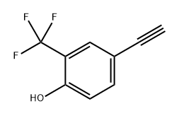 4-乙炔基-2-(三氟甲基)苯酚 结构式