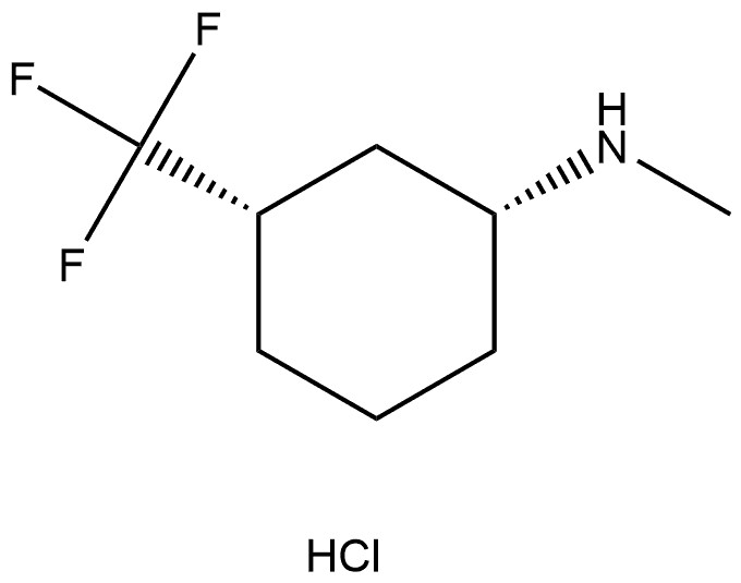 (1R, 3S)-Methyl-(3-trifluoromethyl-cyclohexyl)-amine hydrochloride Structure