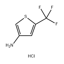 5-三氟甲基噻吩-3-基胺盐酸盐, 2760889-66-3, 结构式