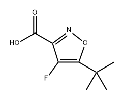 5-(tert-Butyl)-4-fluoroisoxazole-3-carboxylic acid Struktur