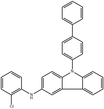9-[1,1′-Biphenyl]-4-yl-N-(2-chlorophenyl)-9H-carbazol-3-amine Struktur