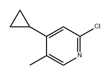 2-chloro-4-cyclopropyl-5-methylpyridine Structure