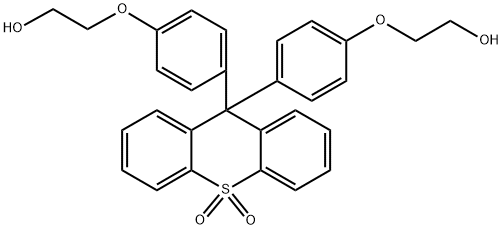 9,9-双(4-(2-羟基乙氧基)苯基)-9H-硫杂蒽 10,10-二氧化物 结构式