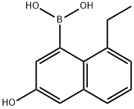 (8-Ethyl-3-hydroxynaphthalen-1-yl)boronic acid Struktur