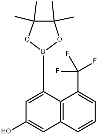 2763158-17-2 4-(4,4,5,5-四甲基-1,3,2-二氧杂硼烷-2-基)-5-(三氟甲基)萘-2-醇