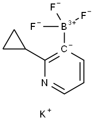 Potassium (2-cyclopropylpyridin-3-yl)trifluoroborate Structure