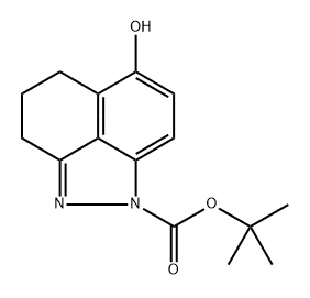 6-羟基-4,5-二氢苯并[CD]吲唑-1(3H)-羧酸叔丁酯 结构式