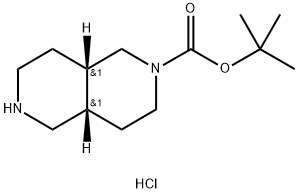 (4AS,8AS)-2-BOC-十氢-2,6-萘啶盐酸盐 结构式