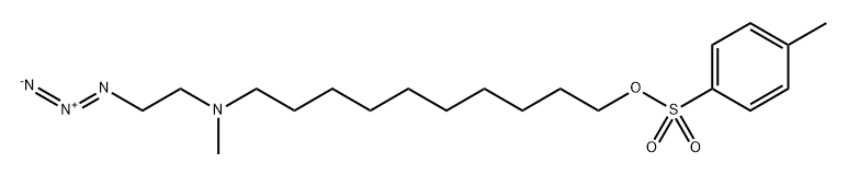 10-((2-叠氮乙基)(甲基)氨基)癸基4-甲基苯磺酸盐, 2763904-55-6, 结构式