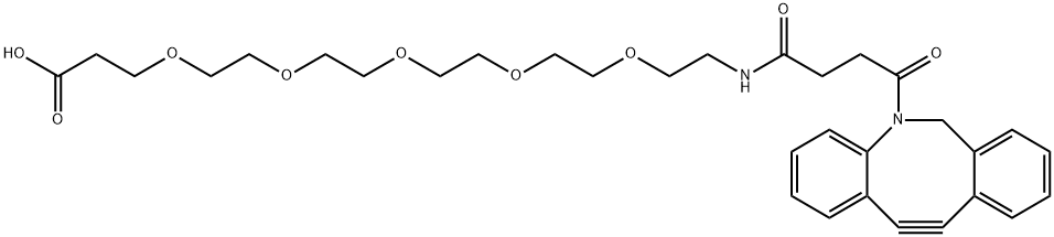 DBCO-PEG5-ACID, 2764923-65-9, 结构式
