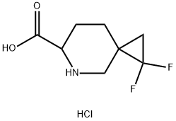 1,1-二氟-5-氮杂螺[2.5]辛烷-6-羧酸盐酸盐,2765270-97-9,结构式