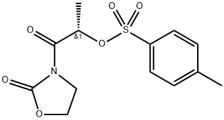 (R) - 1-oxo-1 - (2-oxoxoxazolidine-3-yl) propyl-2-yl-4-methylbenzoate Struktur