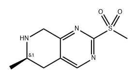(R)-6-甲基-2-(甲基磺酰基)-5,6,7,8-四氢吡啶并[3,4-D]嘧啶, 2766052-65-5, 结构式