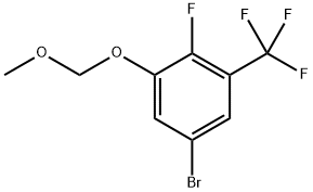 5-Bromo-2-fluoro-1-(methoxymethoxy)-3-(trifluoromethyl)benzene Struktur