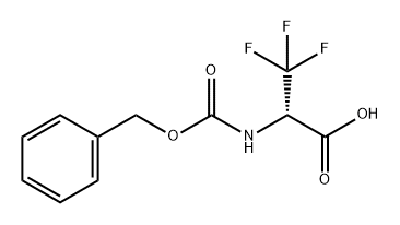 (S)-2-(((benzyloxy)carbonyl)amino)-3,3,3-trifluoropropanoic acid 结构式