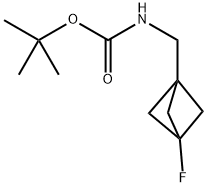 ((3-氟双环[1.1.1]戊-1-基)甲基)氨基甲酸叔丁酯,2767004-42-0,结构式