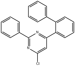 4-([1,1'-联苯]-2-基)-6-氯-2-苯基嘧啶 结构式