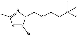 5-溴-3-甲基-1-((2-(三甲基甲硅烷基)乙氧基)甲基)-1H-1,2,4-三唑 结构式