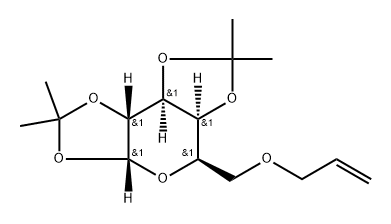 α-D-Galactopyranose, 1,2:3,4-bis-O-(1-methylethylidene)-6-O-2-propen-1-yl- Struktur