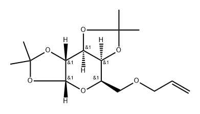 α-D-Galactopyranose, 1,2:3,4-bis-O-(1-methylethylidene)-6-O-2-propen-1-yl- 结构式