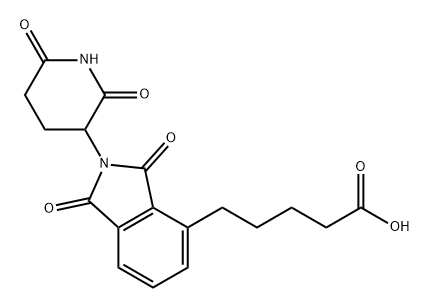 5-(2-(2,6-dioxopiperidin-3-yl)-1,3-dioxoisoindolin-4-yl)pentanoic acid Structure